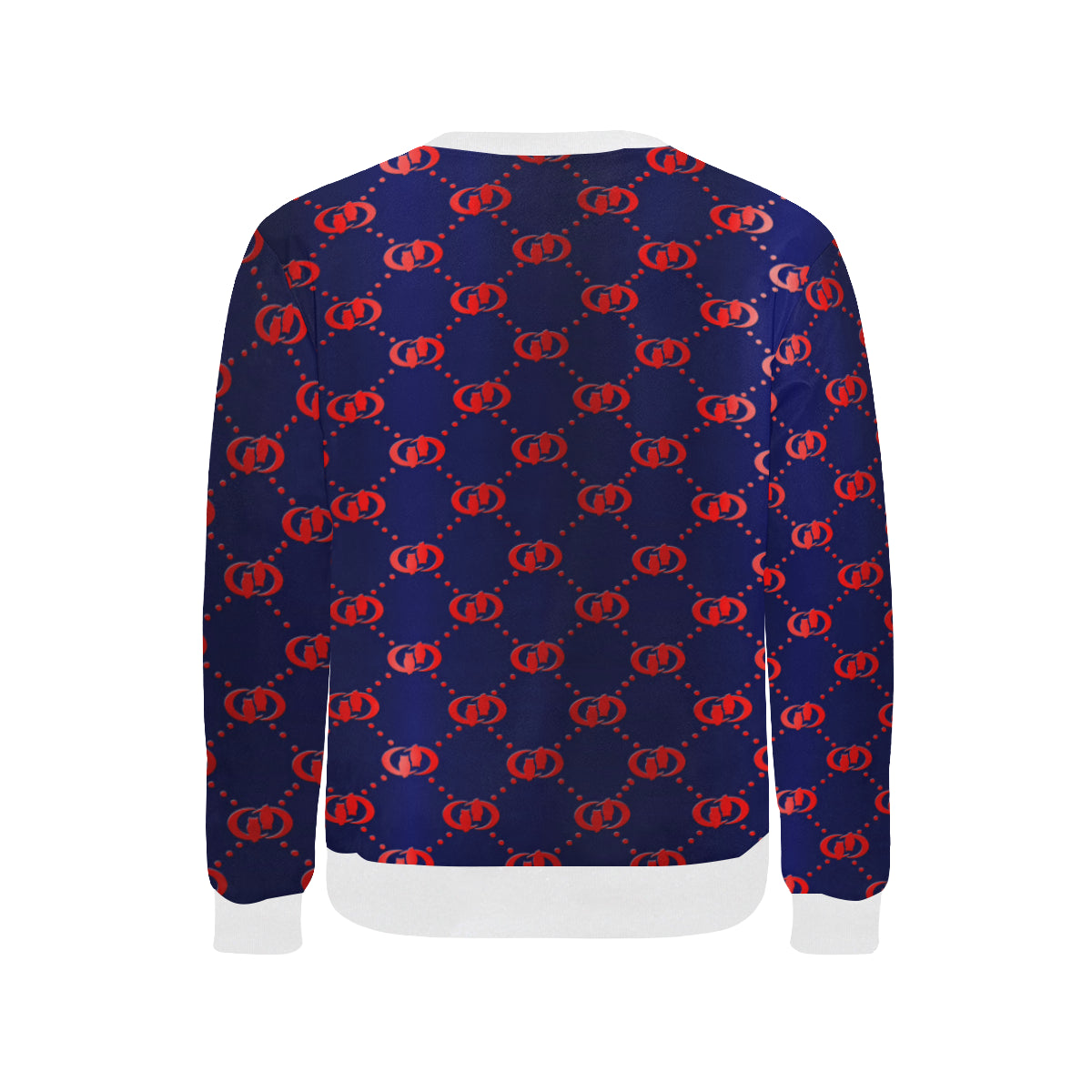 EXCELLENCE BLURED Men's Rib Cuff Crew Neck Sweatshirt