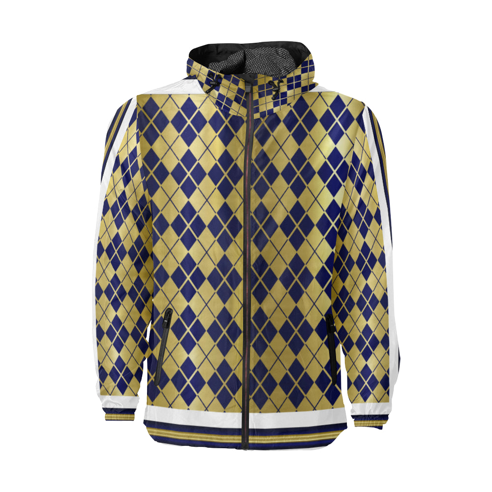 ARLEQUIN BLUE Unisex All Over Print Windbreaker