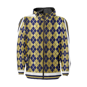 ARLEQUIN BLUE Unisex All Over Print Windbreaker