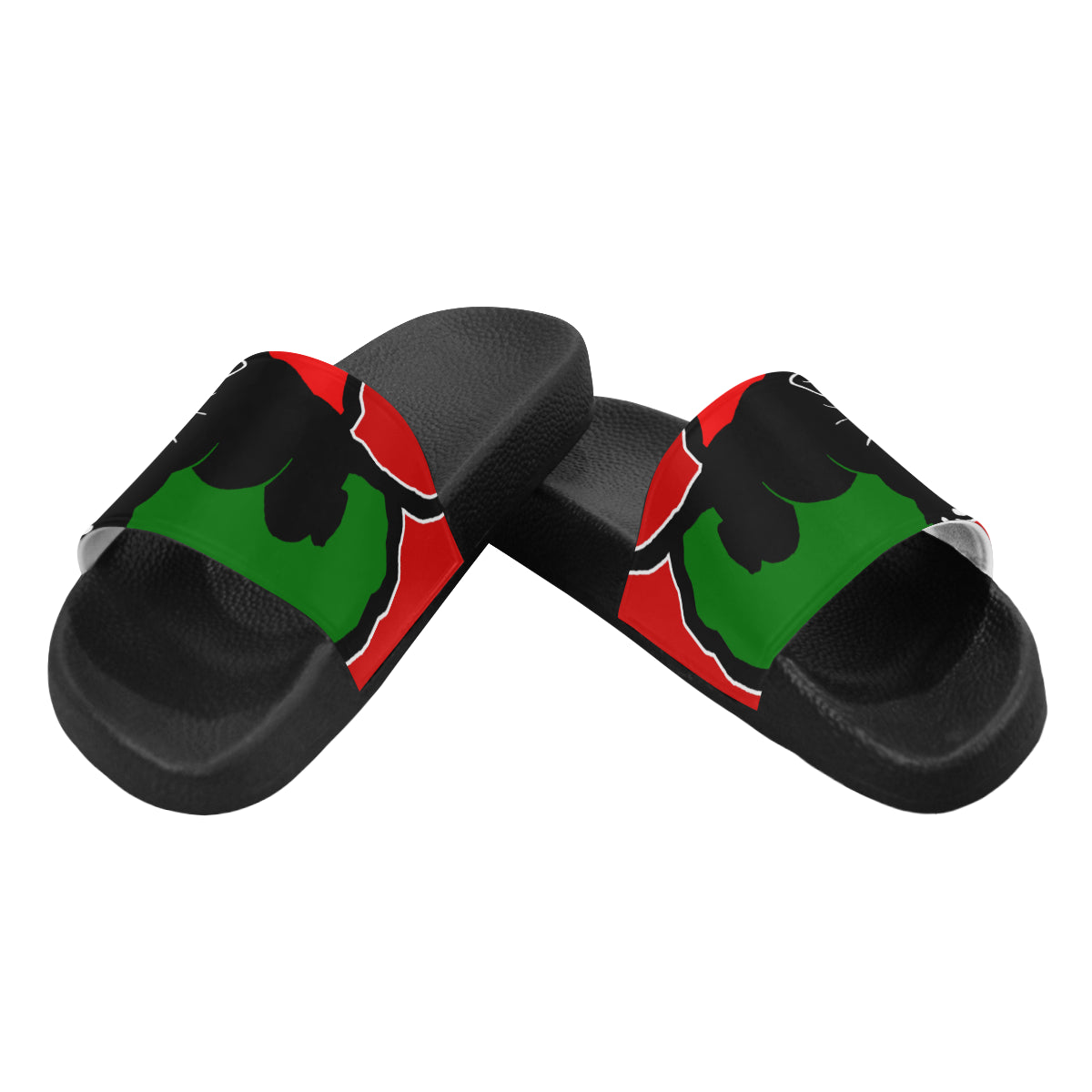 BLACC PANTHER RBG RED Men's Slide Sandals