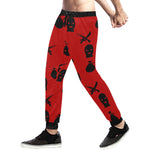 DRILLIN RED Men's All Over Print Sweatpants (Model L11)