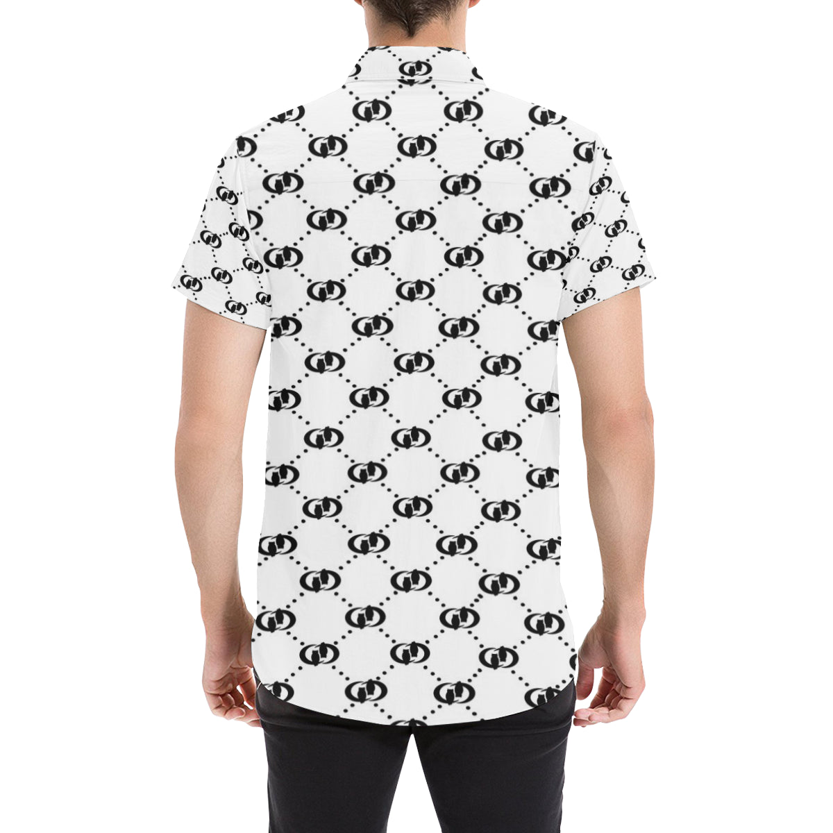 EXCELLENCE BLACC Men's All Over Print Short Sleeve Shirt