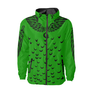 LCC WINGZ GREEN All Over Print Windbreaker for Unisex