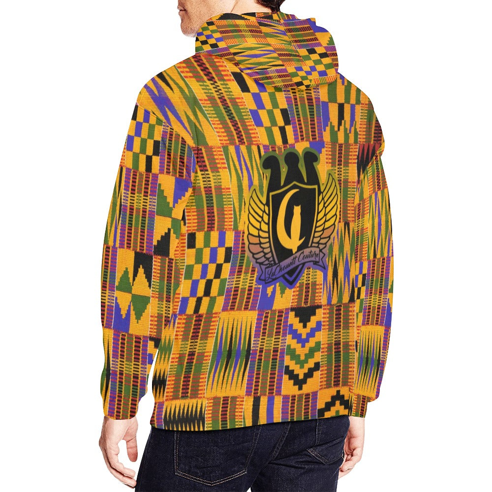 KENTE ATEF All Over Print Hoodie for Men (USA Size)