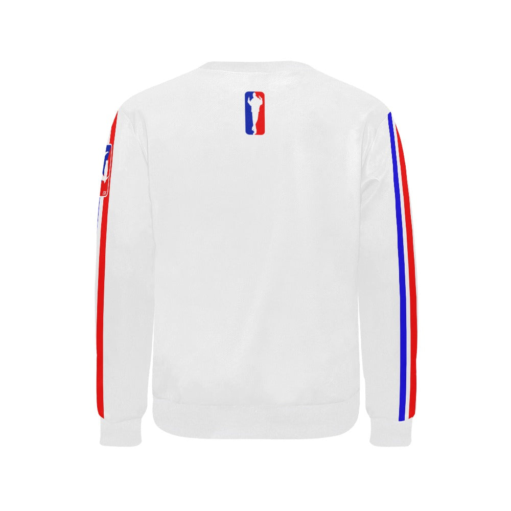 WESTSIDE Men's Rib Cuff Crew Neck Sweatshirt