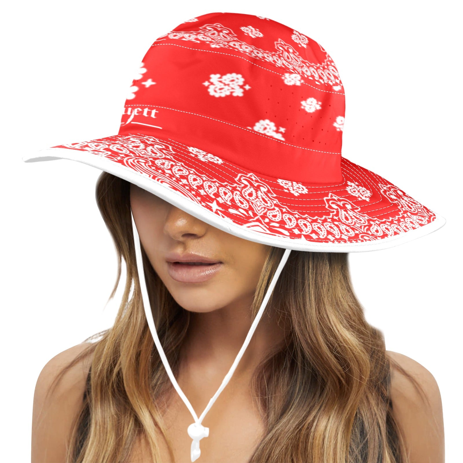 BANDANA Wide Brim Bucket Hat