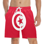 AFRIKA ARABICA Men's Mid-Length Beach Shorts