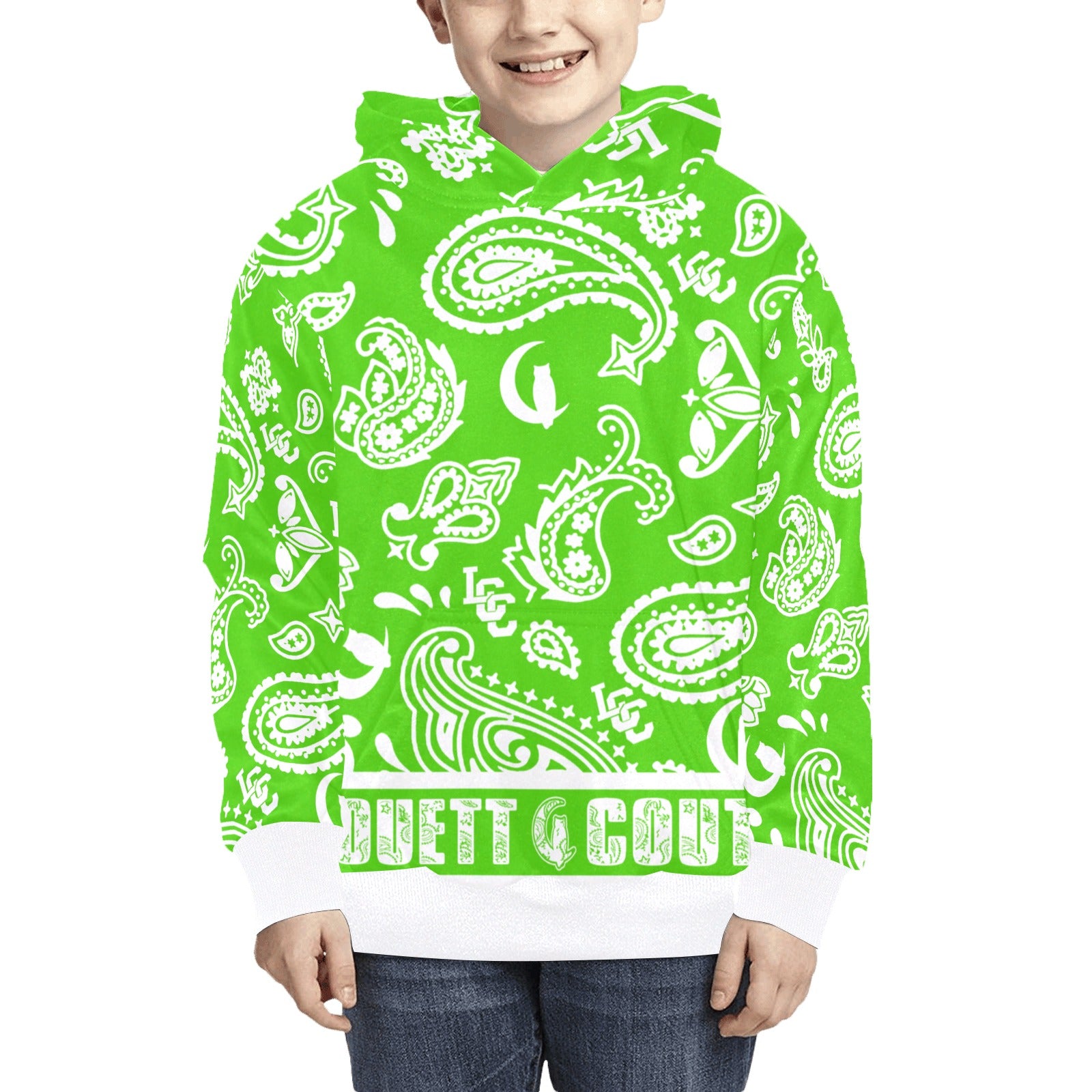 BANDANA PAISLEY Kids' All Over Print Hoodie