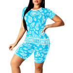 BANDANA PAISLEY Women's Short Yoga Set