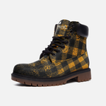DUSTY PLAID YLW Leather boots TB