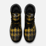 DUSTY PLAID YLW Leather boots TB