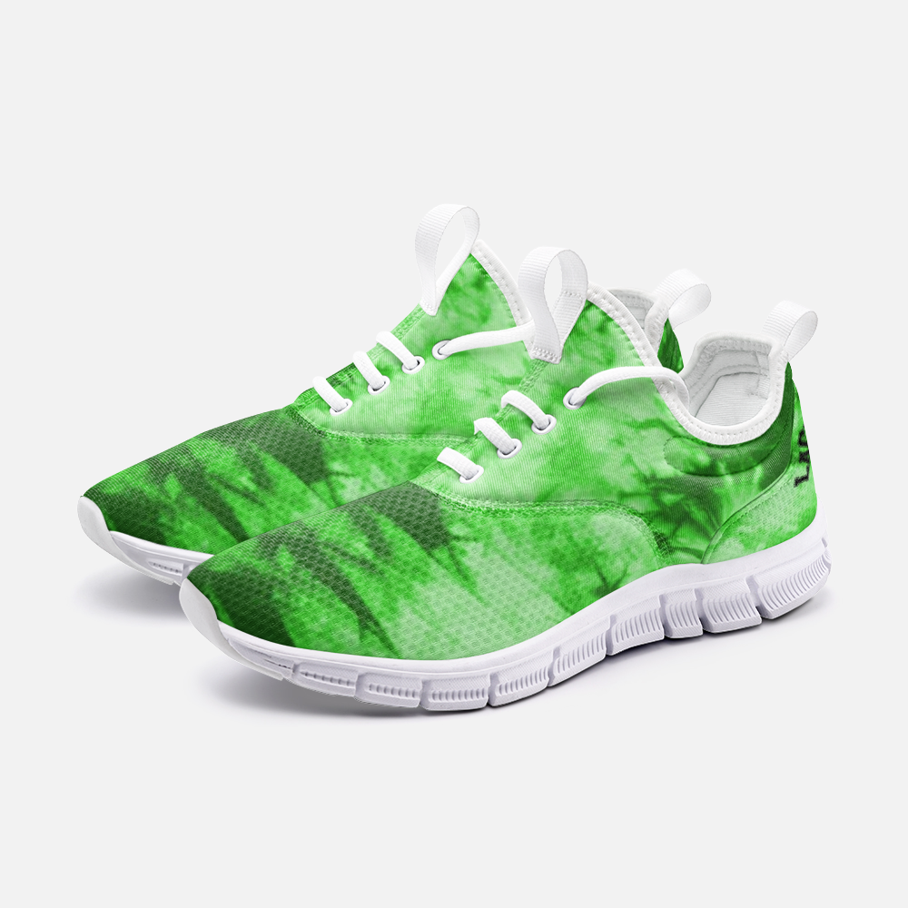 TIE DYE GREEN Unisex Lightweight Sneaker City Runner