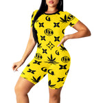LCC WEEDY COLORS Women's Short Yoga Set