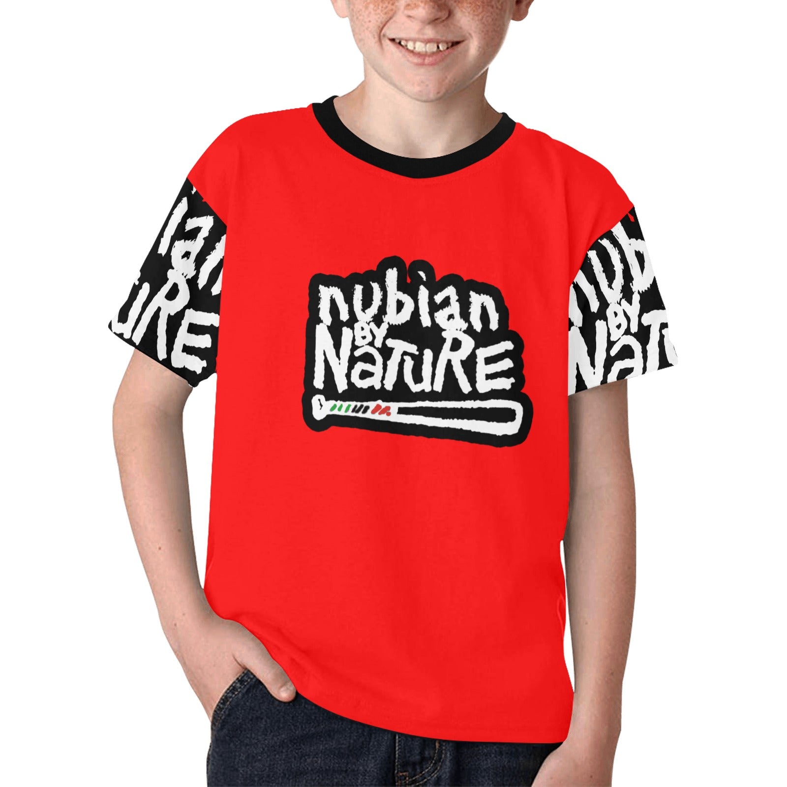 NUBIAN BY NATURE Kids' All Over Print T-shirt