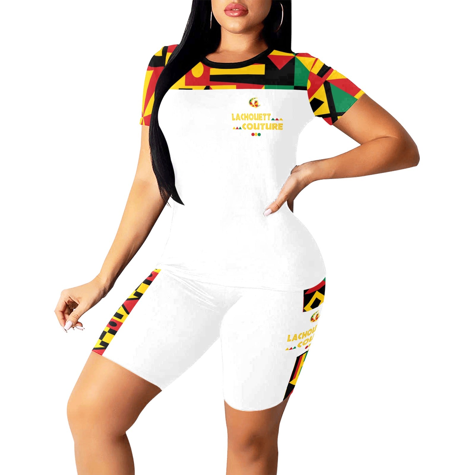 KENTE BUTAN Women's Short Yoga Set