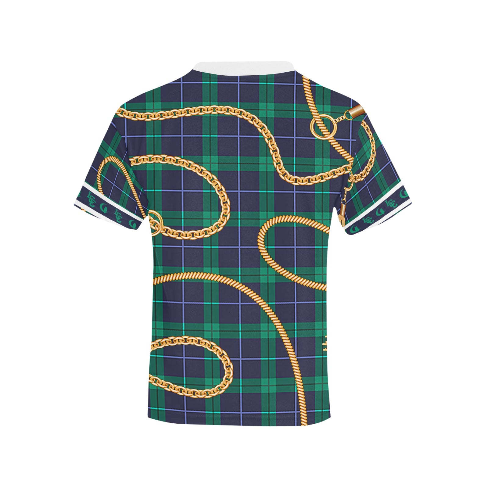 PLAID IN GOLD Kids' All Over Print T-shirt