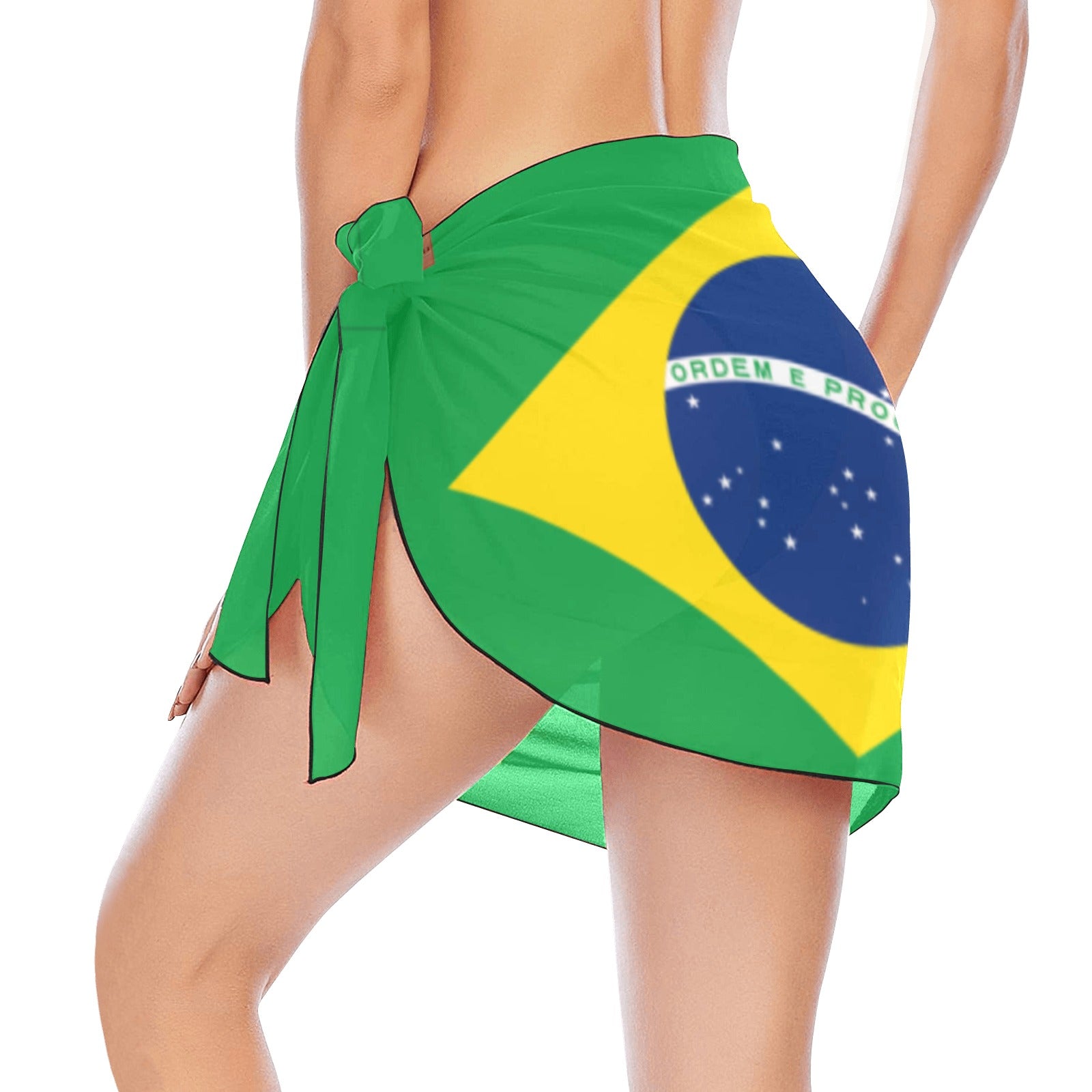 BRASIL FLAG Beach Sarong Wrap