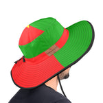 BURKINA FASO FLAG Wide Brim Bucket Hat