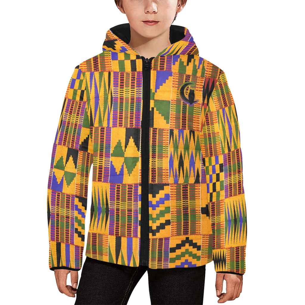 KENTE ATEF Kids' Padded Hooded Jacket
