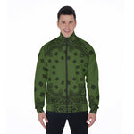 BANDANA KAKI Stand Collar Jacket
