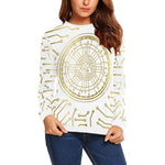 CRYPTO KMT All Over Print Crewneck Sweatshirt for Women