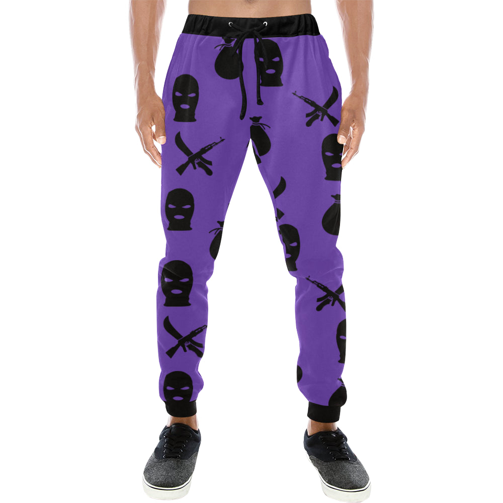 DRILLIN PURPLE Men's All Over Print Sweatpants (Model L11)