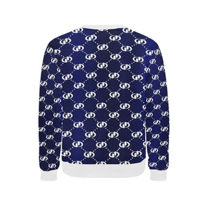 EXCELLENCE BLWHT Men's Rib Cuff Crew Neck Sweatshirt