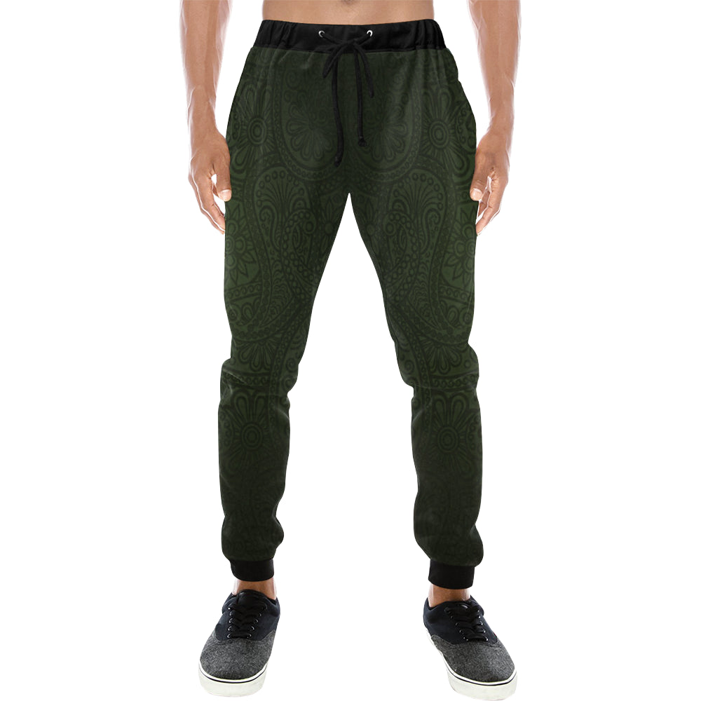 LUXURY GANG KAKI Men's All Over Print Sweatpants (Model L11)