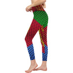 ERITREA FLAG All Over Print High-Waisted Leggings