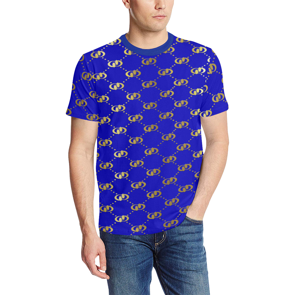 EXCELLENCE BLSKYGLD Men's All Over Print T-Shirt
