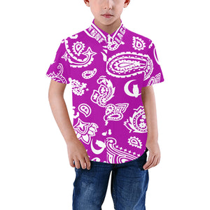 BANDANA PAISLEY Boys' All Over Print Short Sleeve Shirt