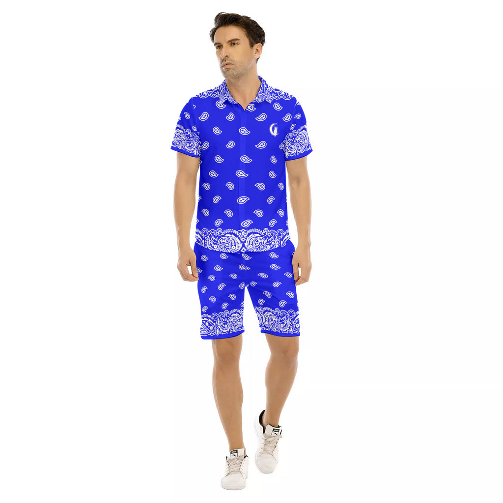 BANDANA FULLY Cs'UP Men's Short Sleeve Shirt Sets