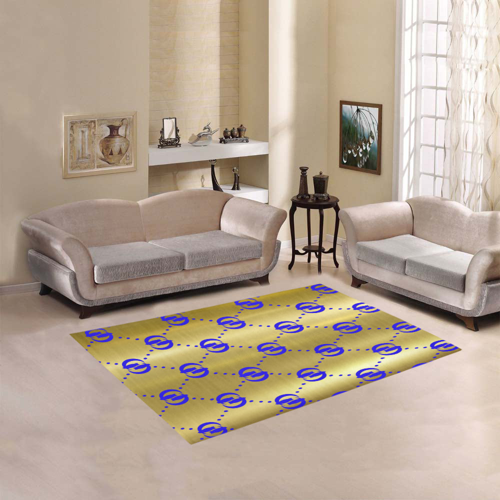 GOODY BLUELIGHT Area Rug 5'3''x4'