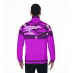 CAMOUFLAGE GRAPES Stand Collar Jacket