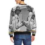 TOOKIE AND RAY RAY Men's Rib Cuff Crew Neck Sweatshirt