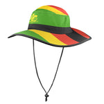 ZIMBABWE FLAG Wide Brim Bucket Hat