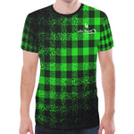 DUSTY PLAID All Over Print T-Shirt