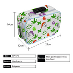 LEAN BACC Bags Combination Lock Active Charcoal Cigar Bag Zipper Closure