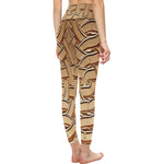 TEMBE ART WOOD All Over Print High-Waisted Leggings