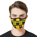 KENTE RASTA Mouth Mask in One Piece (2 Filters Included)