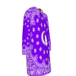 BANDANA GRAPE Long Fleece Windbreaker