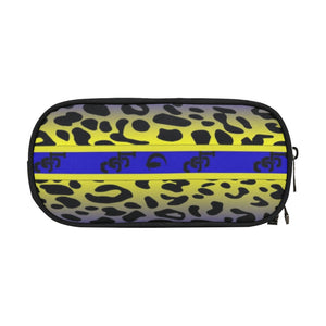 JAGUAR SKIN BLUE Pencil Pouch/Large