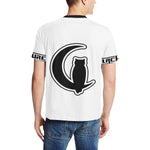 BLACC BORDER WHITE Men's All Over Print T-Shirt