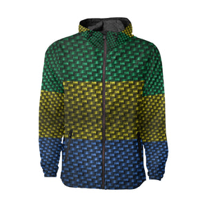 GABON FLAG Unisex All Over Print Windbreaker