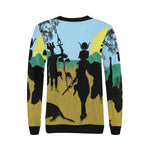 SAFARI NTR WARRIOR Women's Rib Cuff Crew Neck Sweatshirt (Model H34)