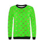 EXCELLENCE SKUNKGLD Women's Rib Cuff Crew Neck Sweatshirt (Model H34)