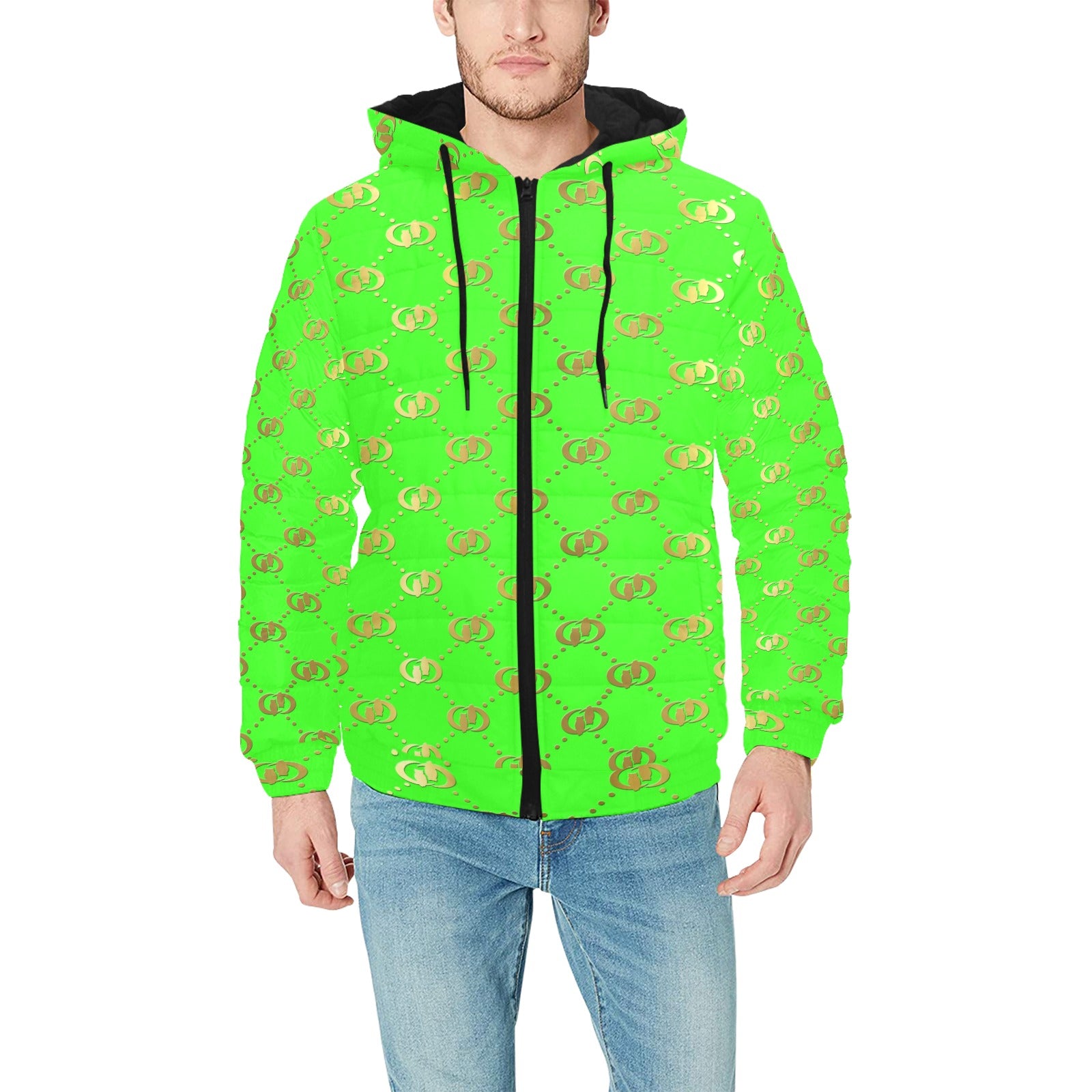 EXCELLENCE Men's Padded Hooded Jacket