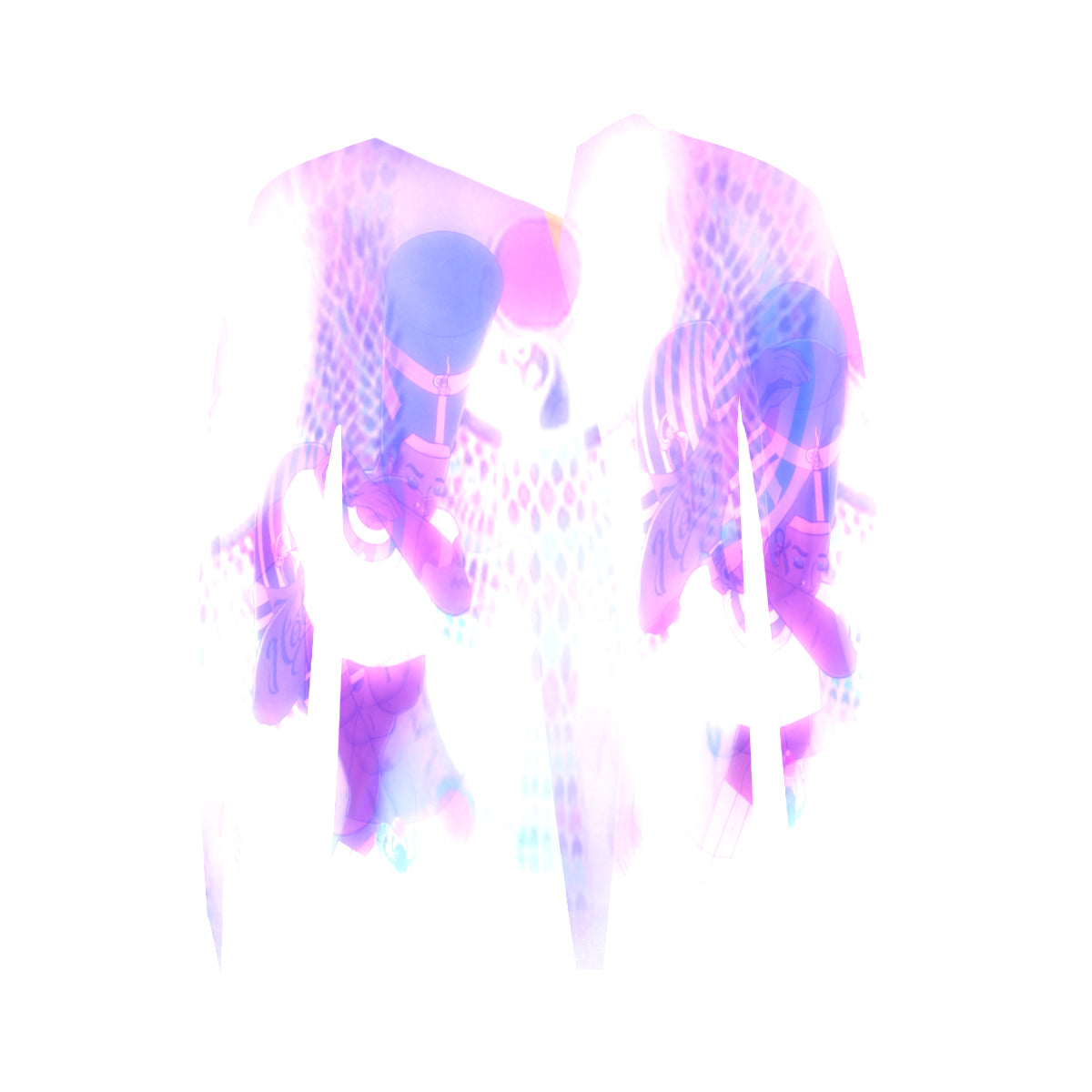 HOTEP DAB Women's Rib Cuff Crew Neck Sweatshirt (Model H34)