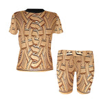 TEMBE ART WOOD Women's Short Yoga Set