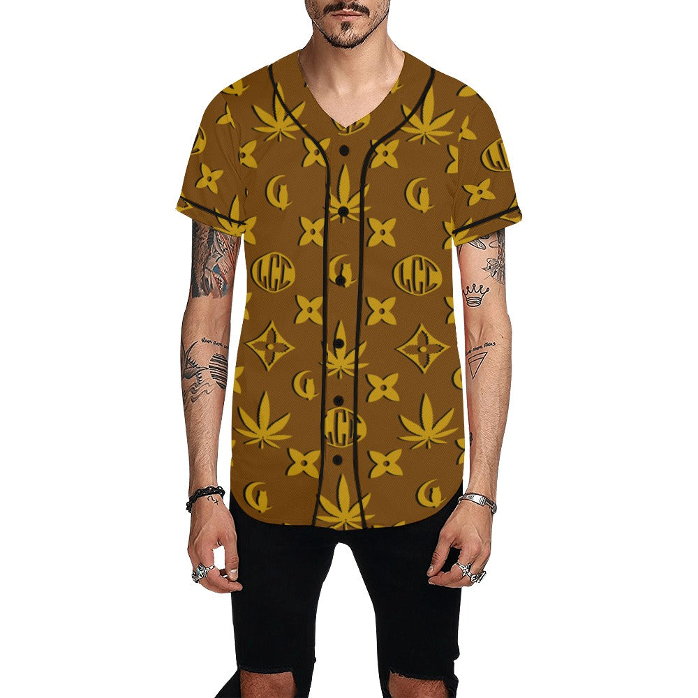 LCC WEEDY COLORING Baseball Jersey for Men